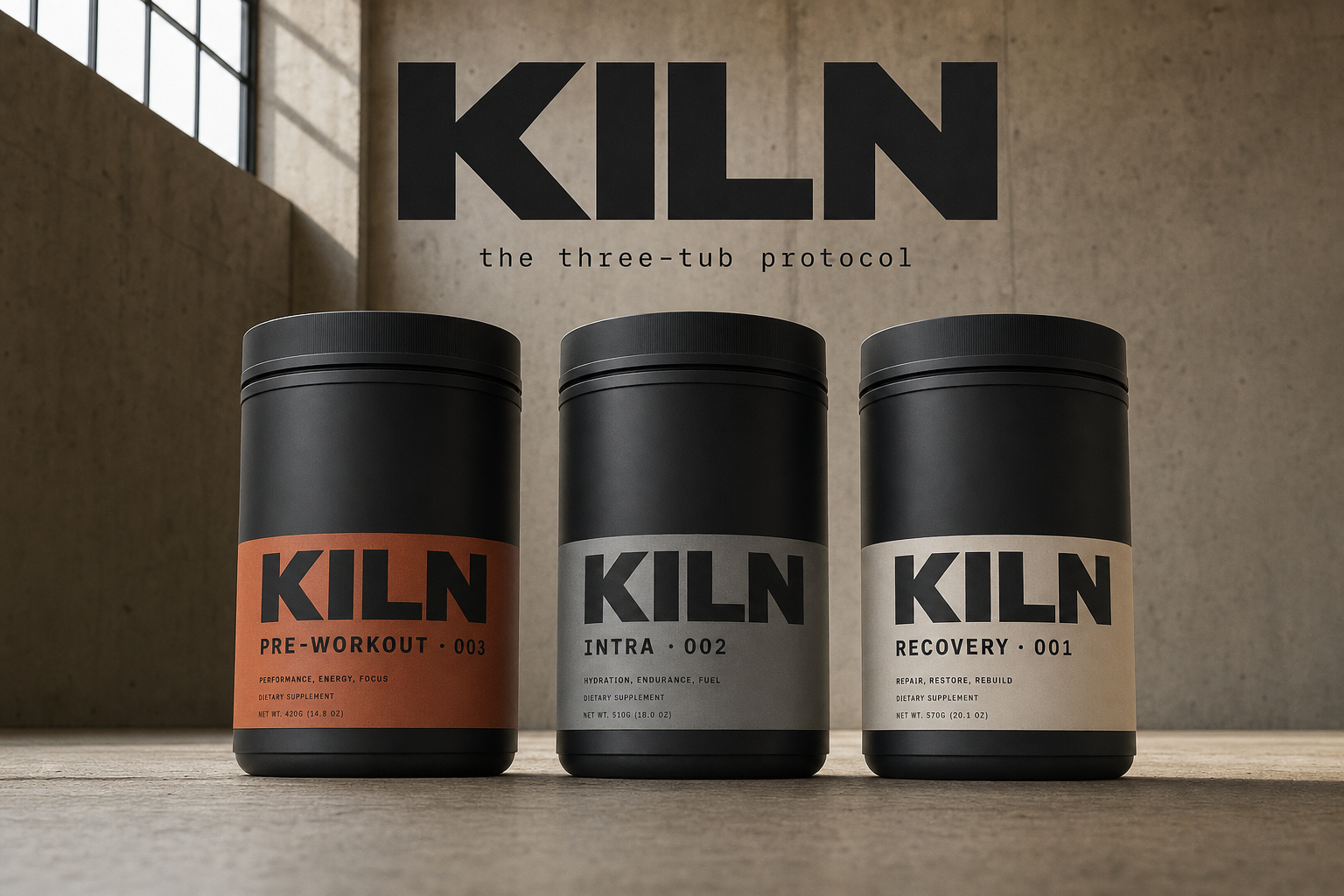 Line up — three SKUs